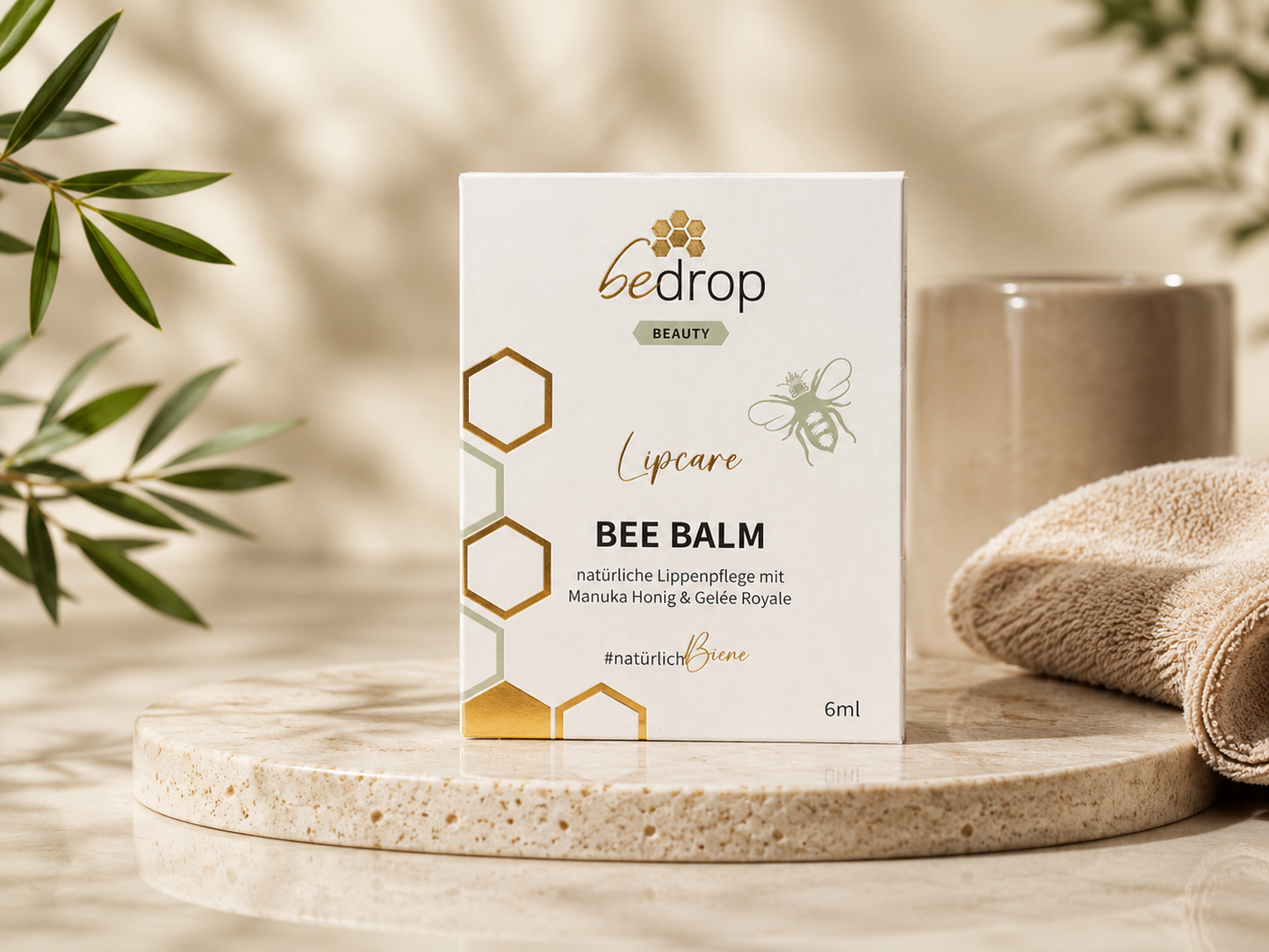 Bedrop - getönter Lippenpflegebalsam mit Gelée Royale & zartem Vanilleduft
