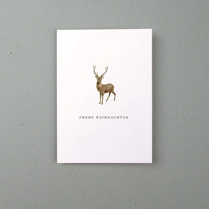 Grußkarte, Weihnachten, Frohe Weihnachten, Hirsch