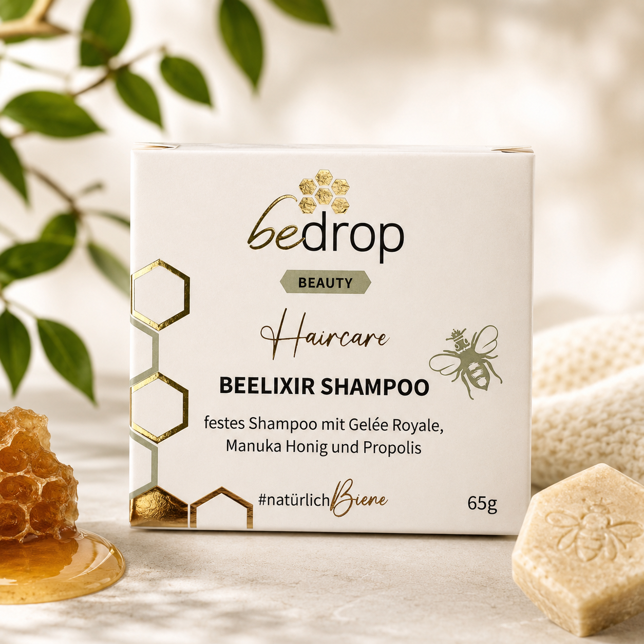 BEELIXIR Festes Shampoo mit Manuka-Honig & Propolis