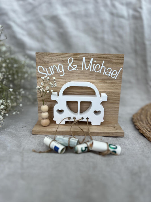 kleines Hochzeitsgeschenk Geldgeschenk Personalisiert Brautpaar Hochzeit Ehe Geschenk Geschenkidee Trauung Personalisierung