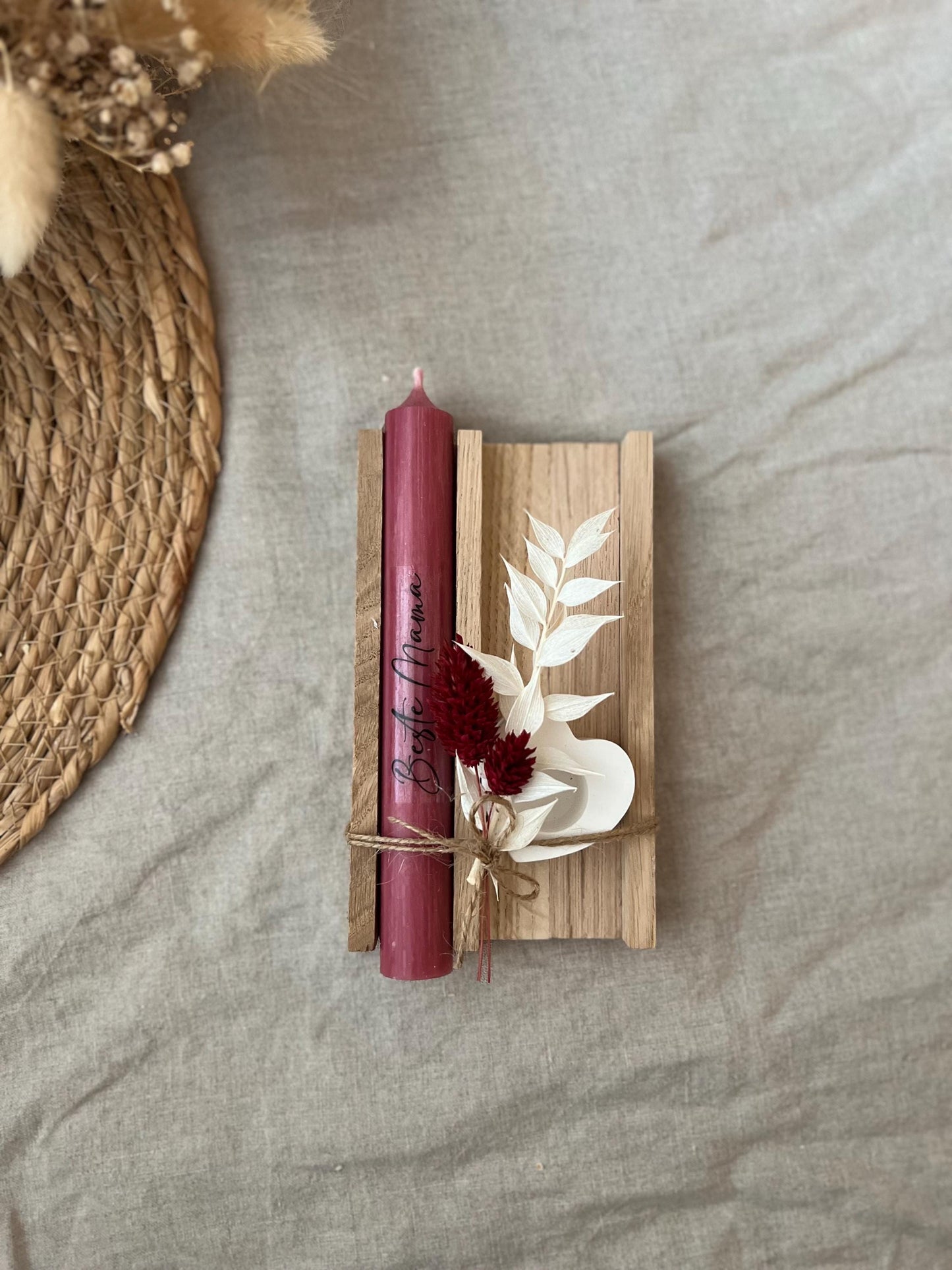 Geschenkset "Muttertag" Mitbringsel Kerzen Frau Geschenk Mama Kleinigkeit Familie Geschenkidee Liebe Geschenkset