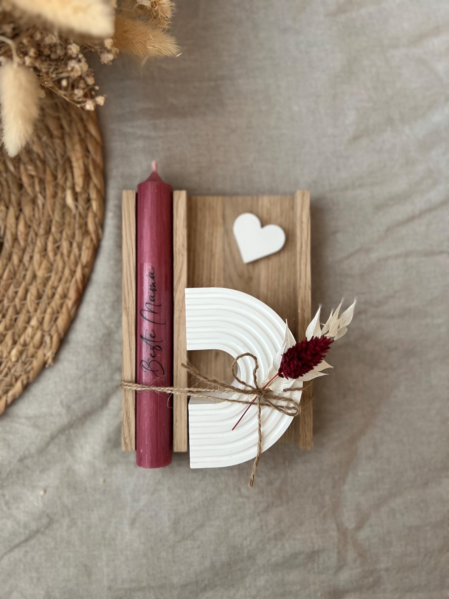 Geschenkset "Muttertag" Mitbringsel Kerzen Frau Geschenk Mama Kleinigkeit Familie Geschenkidee Liebe Geschenkset