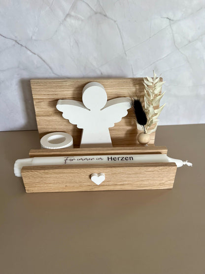 Trauergeschenk Personalisiert Trauerkerze Schutzengel Trauergeschenk Geschenk Todesfall Anteilnahme Beileid Trostlicht Trauer Beerdigung