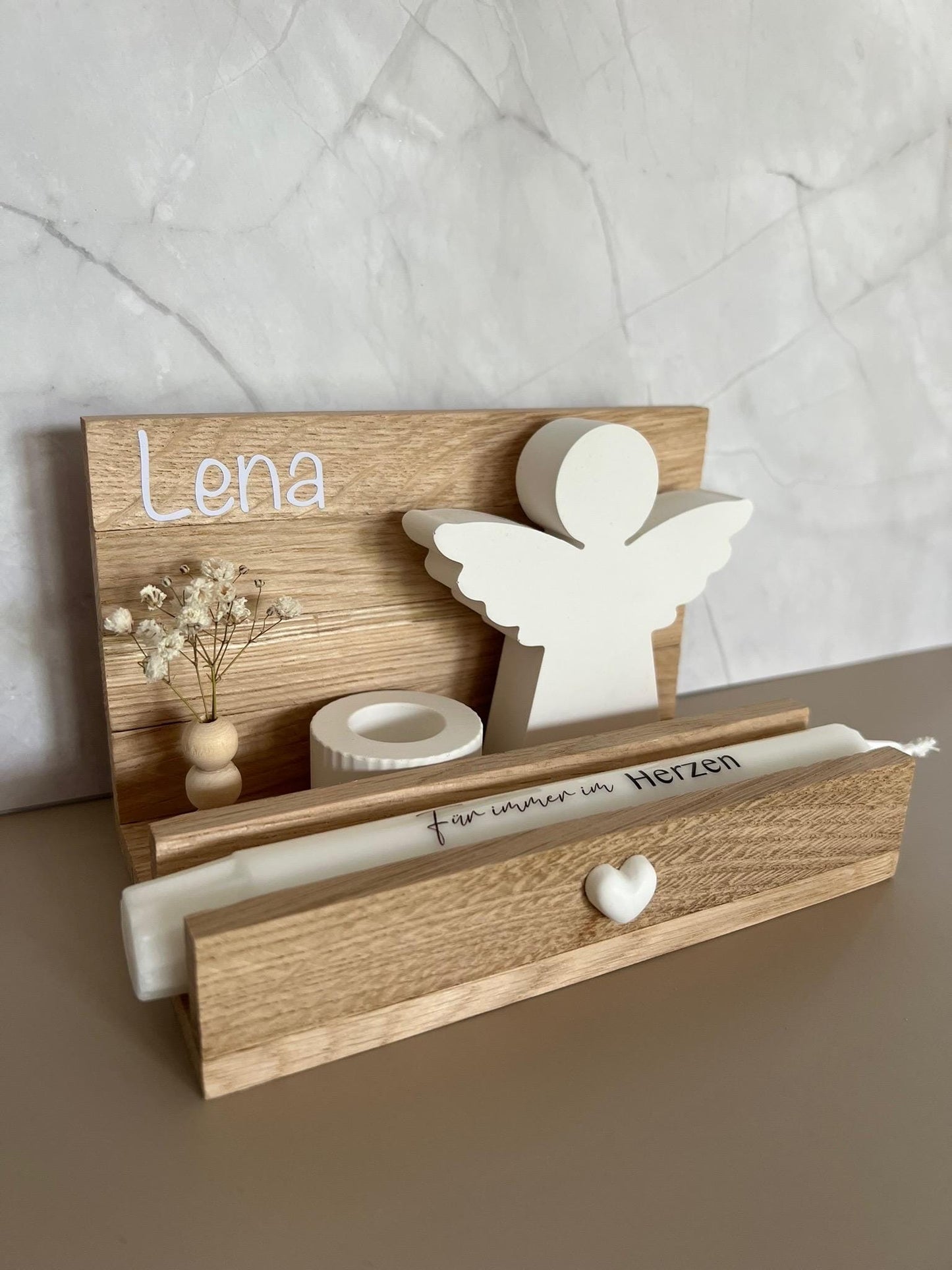 Trauergeschenk Personalisiert Trauerkerze Schutzengel Trauergeschenk Geschenk Todesfall Anteilnahme Beileid Trostlicht Trauer Beerdigung