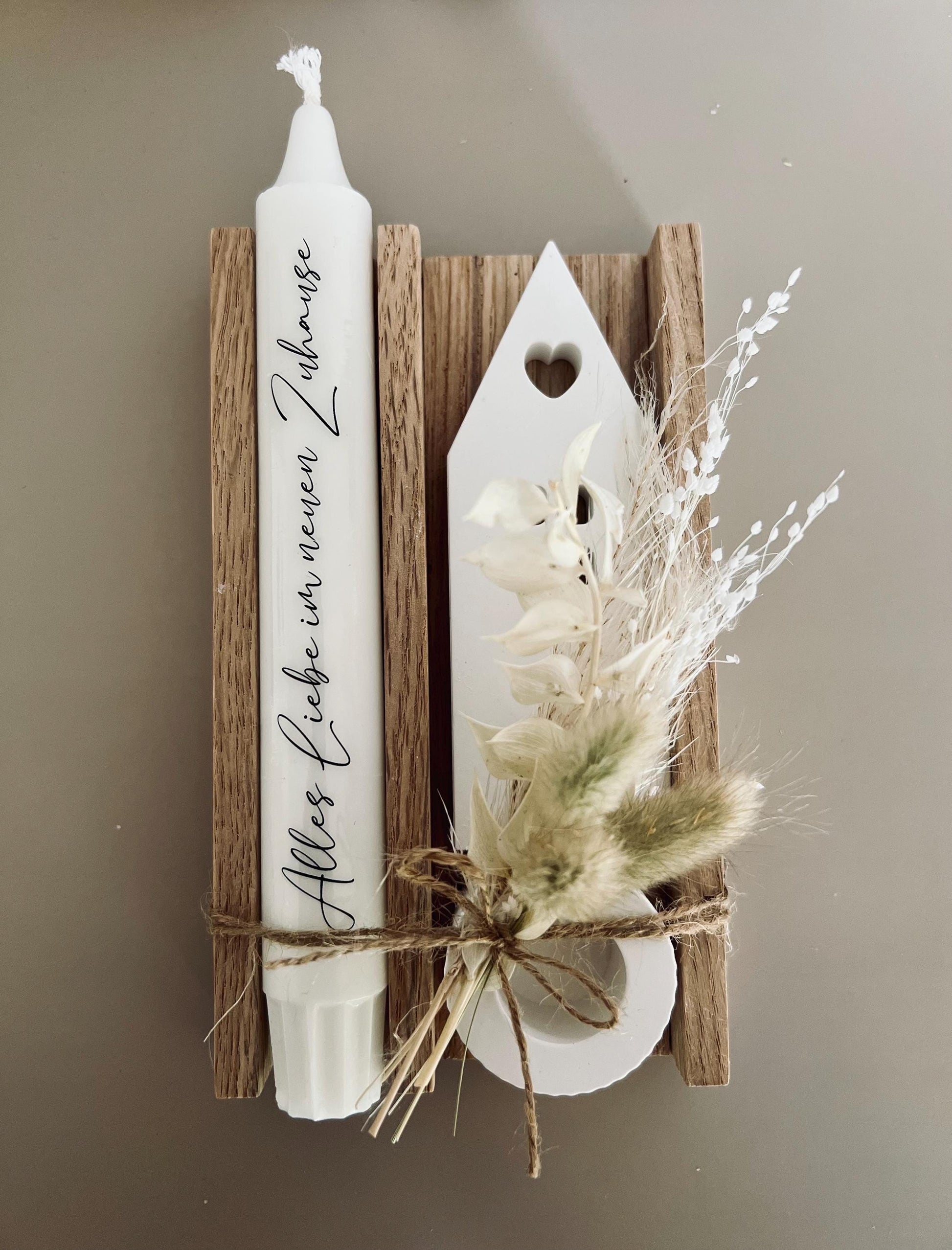 Gift set Moving house Moving gift Small gift Houses Housewarming Dry flowers Decoration Home House Family Friends Gift idea