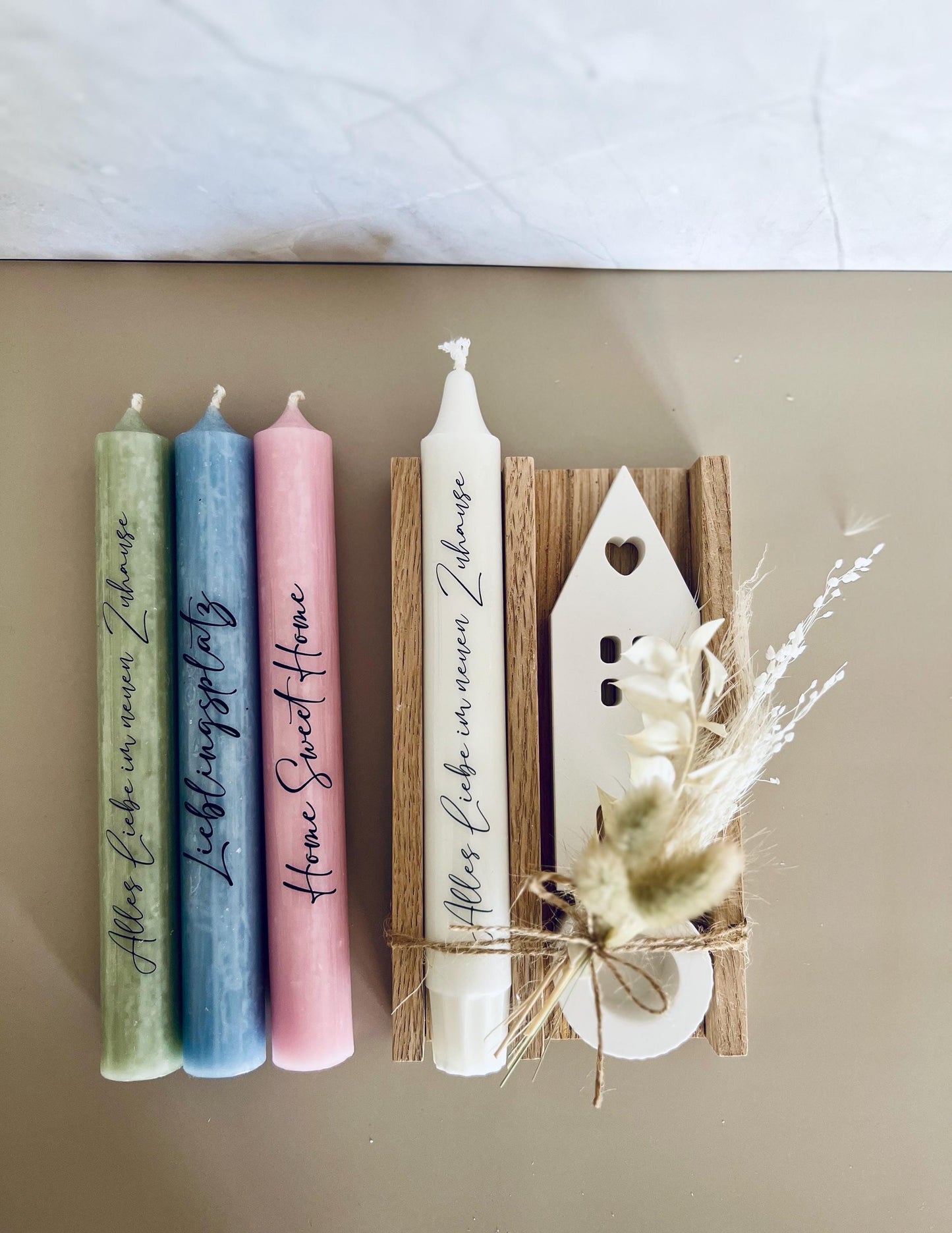 Gift set Moving house Moving gift Small gift Houses Housewarming Dry flowers Decoration Home House Family Friends Gift idea