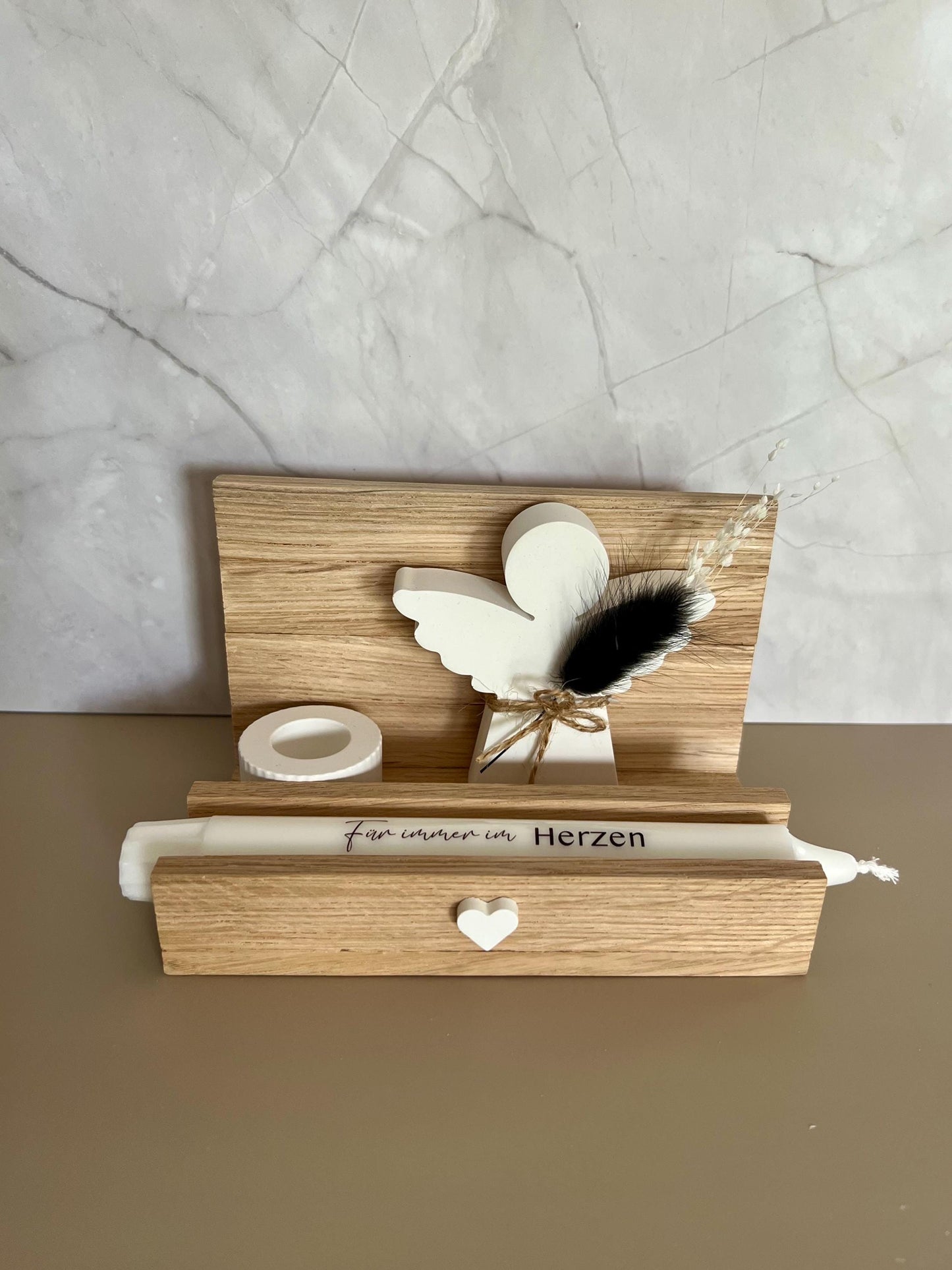 Trauergeschenk Personalisiert Trauerkerze Schutzengel Trauergeschenk Geschenk Todesfall Anteilnahme Beileid Trostlicht Trauer Beerdigung