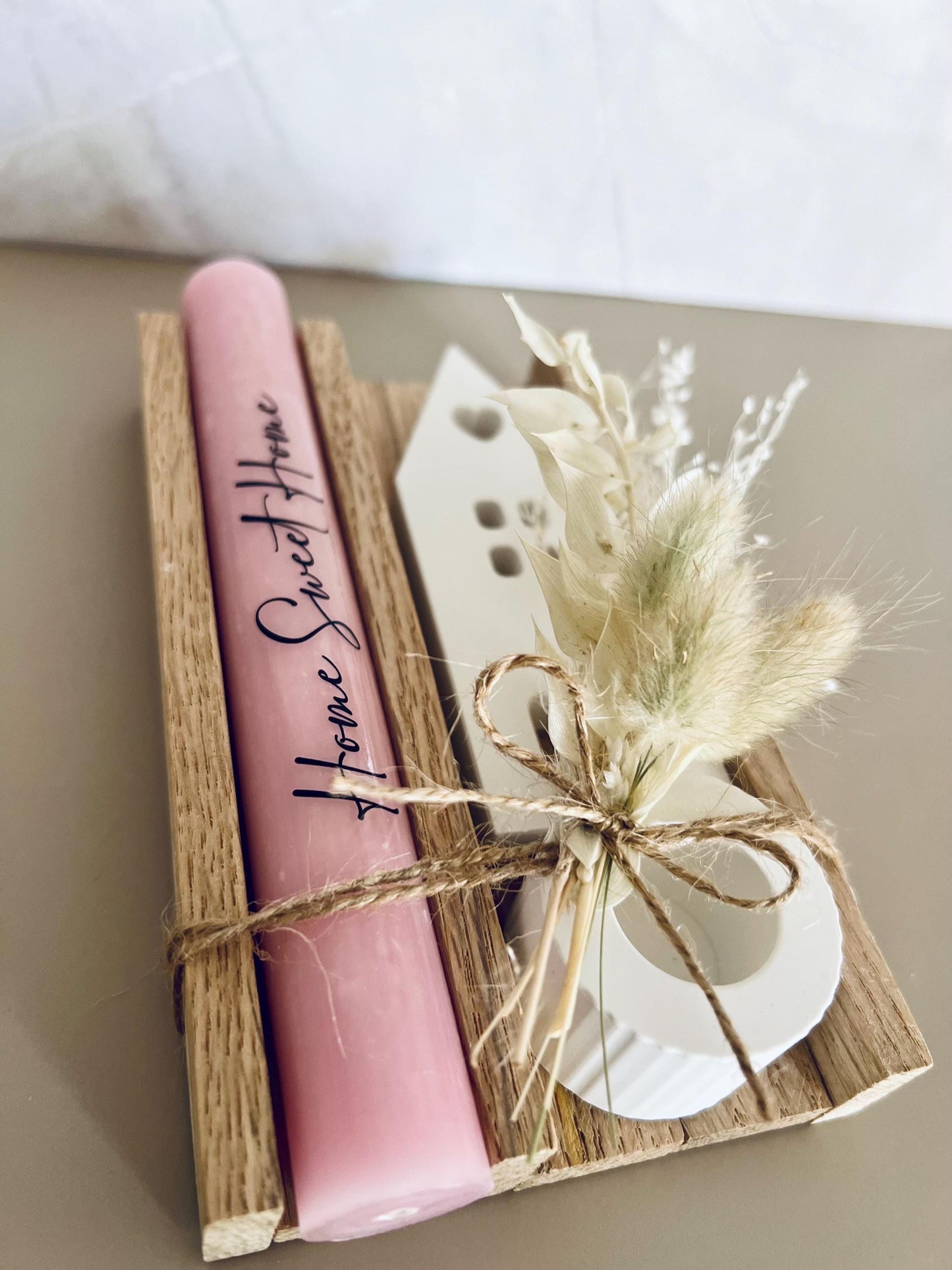 Gift set Moving house Moving gift Small gift Houses Housewarming Dry flowers Decoration Home House Family Friends Gift idea