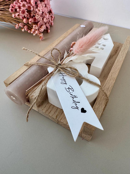 Handcrafted birthday gift set. Gift for girlfriend/colleagues/family