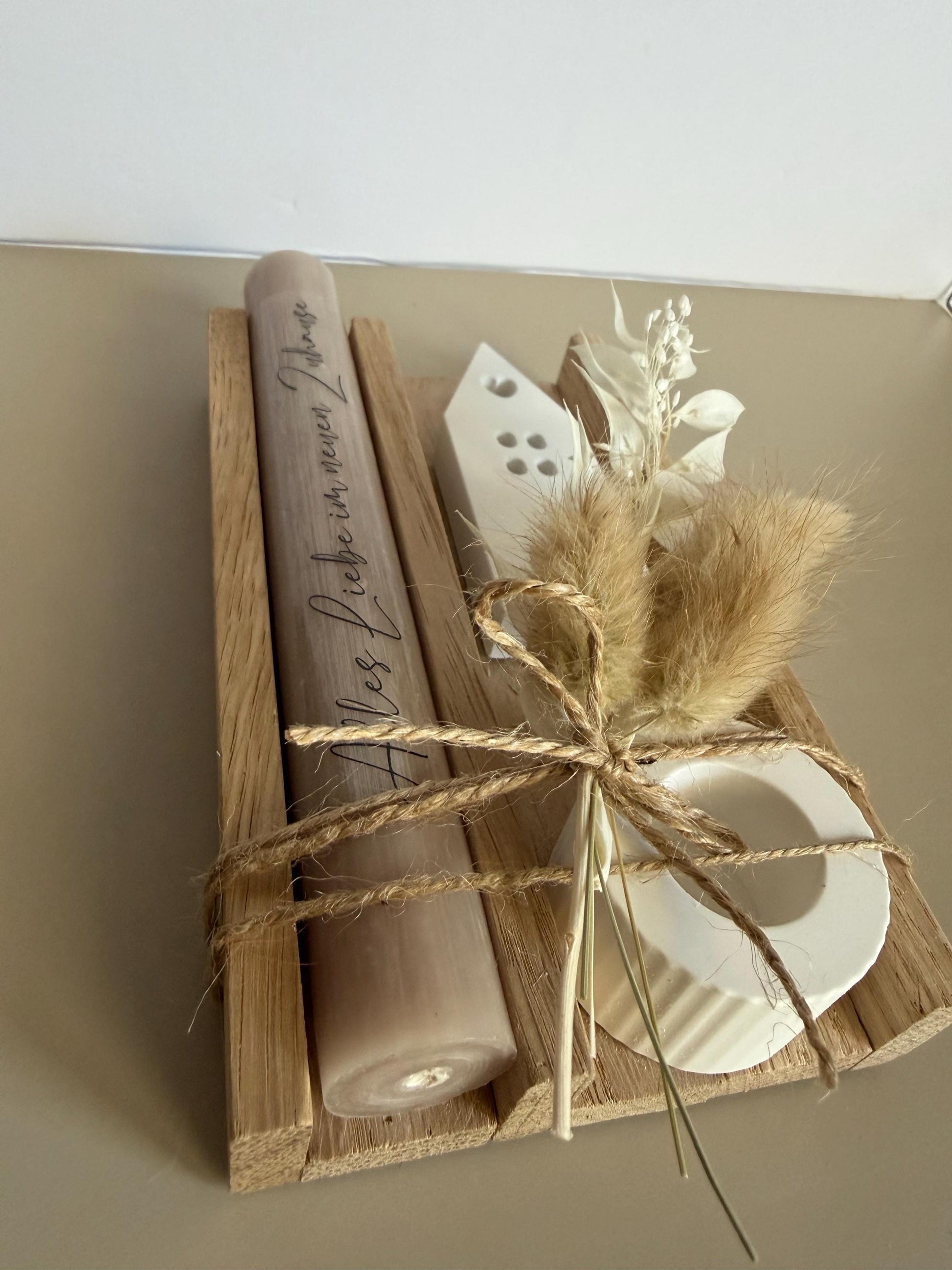 Gift set Moving house Moving gift Small gift Houses Housewarming Dry flowers Decoration Home House Family Friends Gift idea