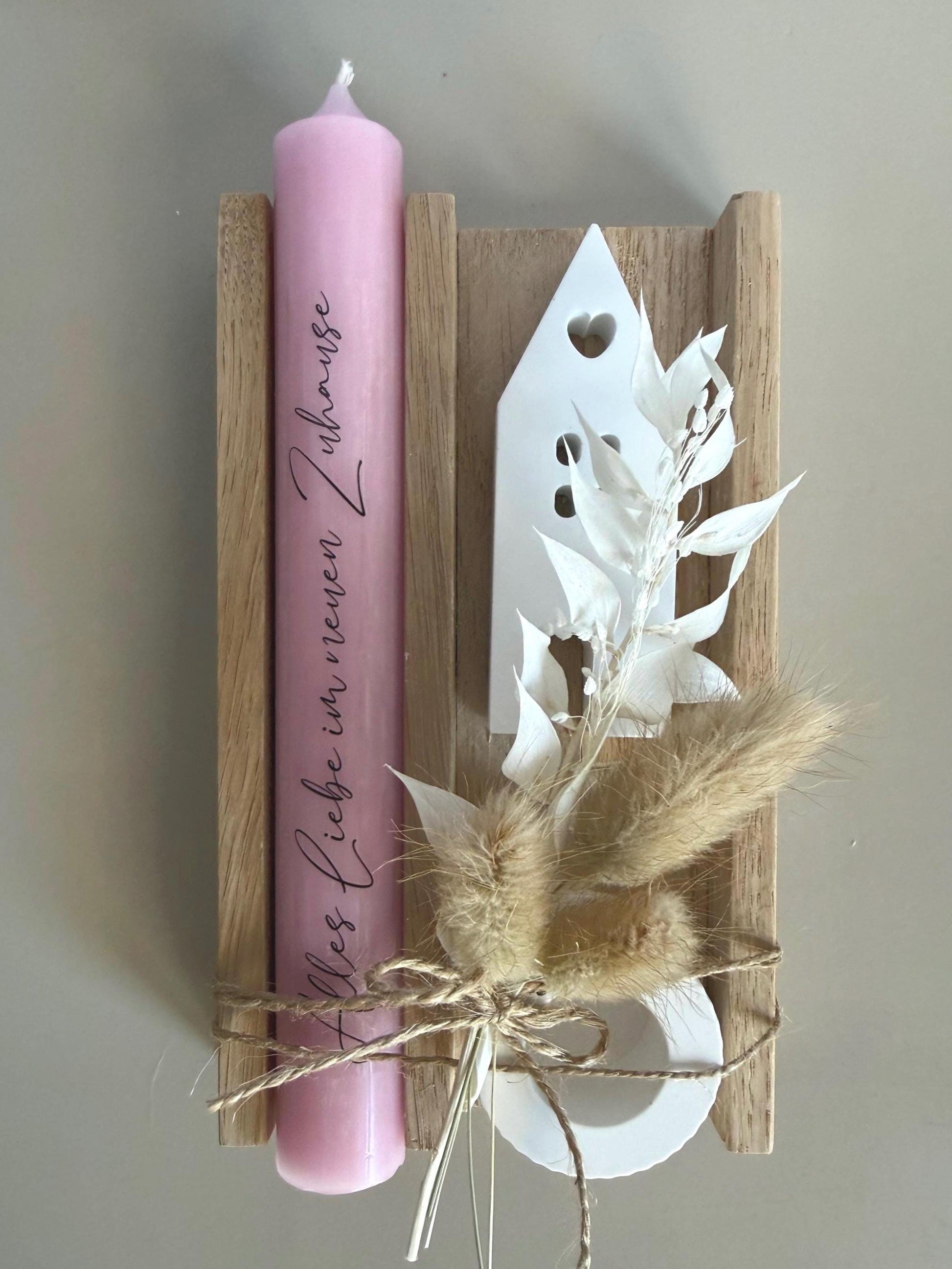 Gift set Moving house Moving gift Small gift Houses Housewarming Dry flowers Decoration Home House Family Friends Gift idea