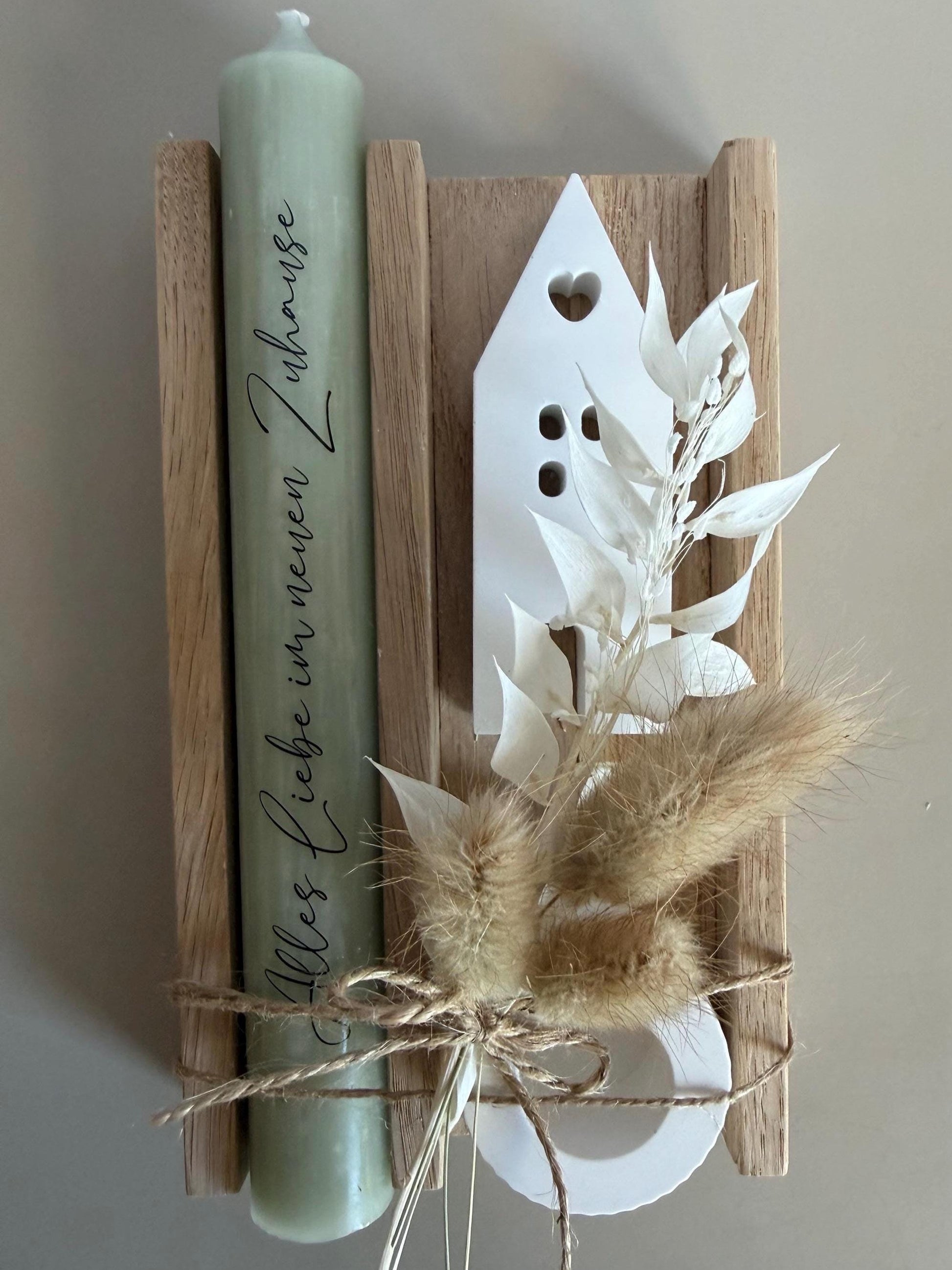 Gift set Moving house Moving gift Small gift Houses Housewarming Dry flowers Decoration Home House Family Friends Gift idea