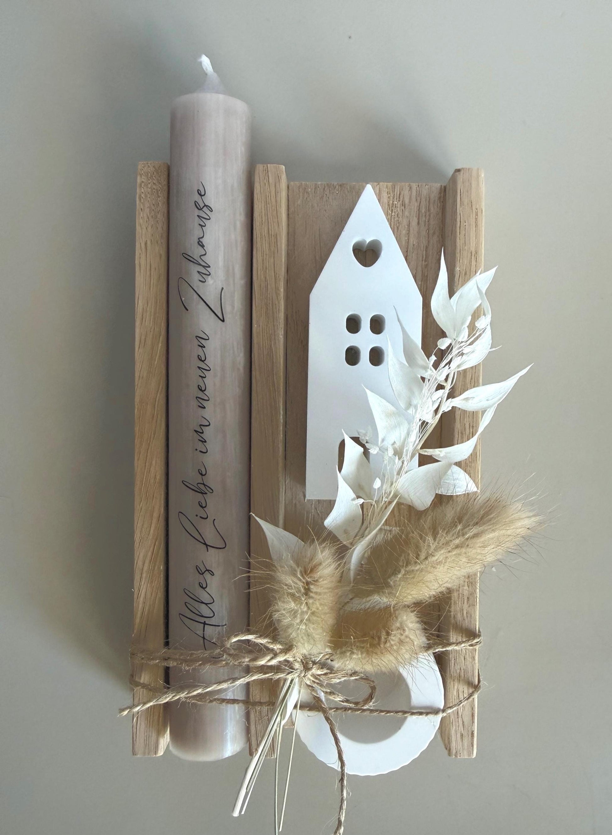 Gift set Moving house Moving gift Small gift Houses Housewarming Dry flowers Decoration Home House Family Friends Gift idea