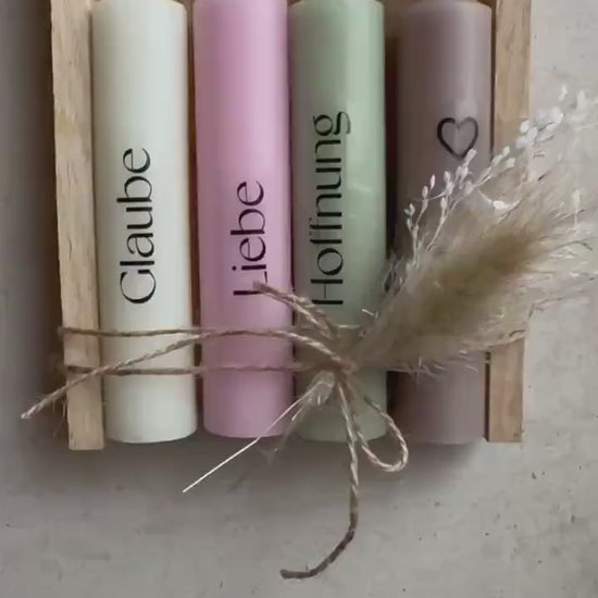 kleines Kerzengeschenkset „Nimm dir was du Brauchst“ Geschenk Kerzen Trauer Anteilnahme Motivation Mut Kraft Trost Geschenkidee