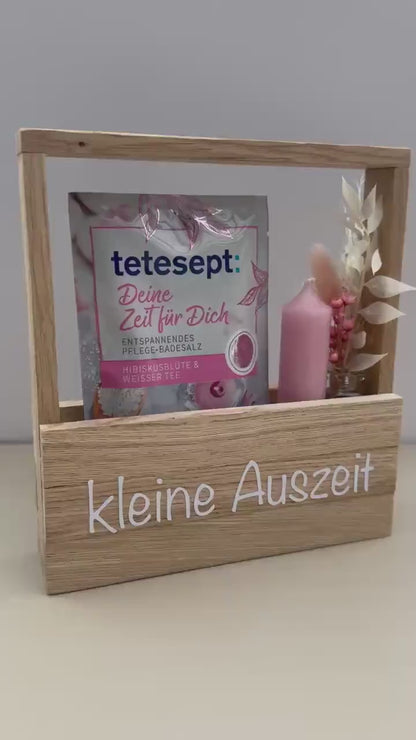 Wellness-Geschenkset „Kleine Auszeit“ mit Badesalz & Kerze
